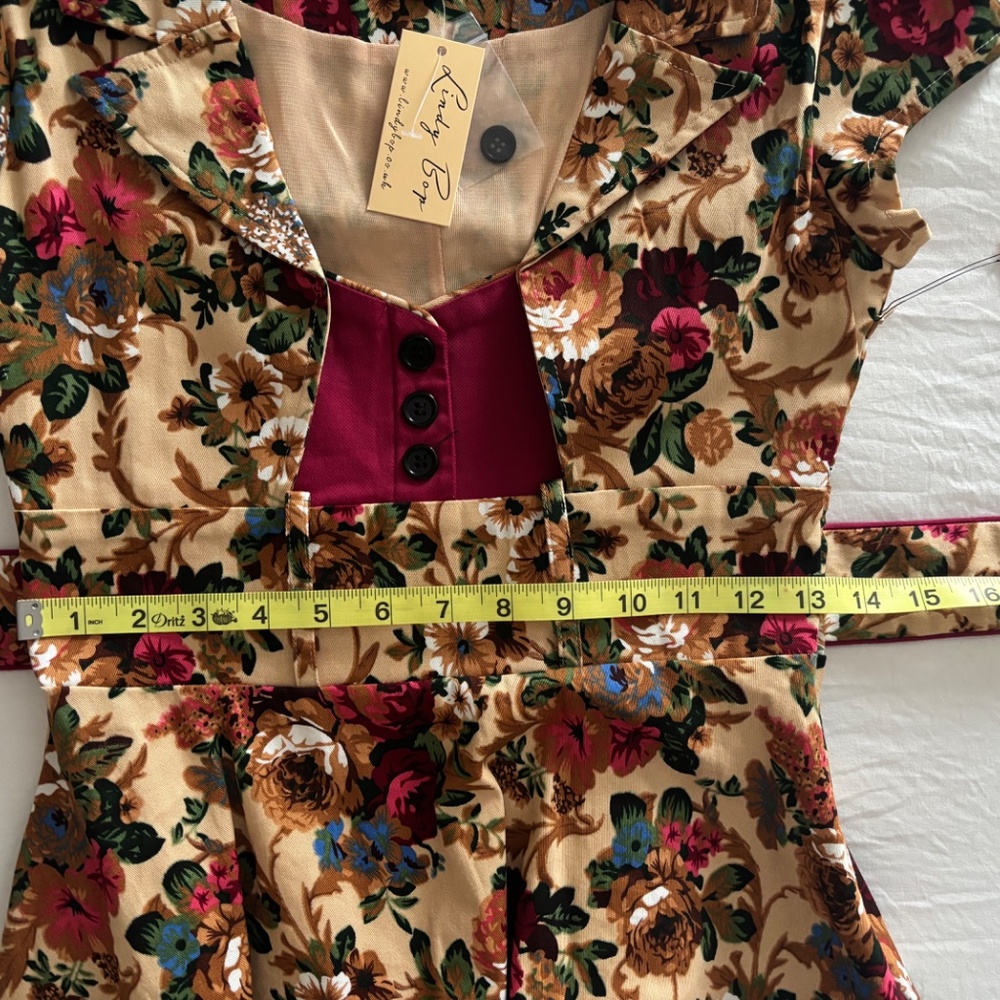 New With Tags! Lindy Bop  Geneva Dress XS TODAY ONLY $35 APRIL 1st! - Picture 7 of 9